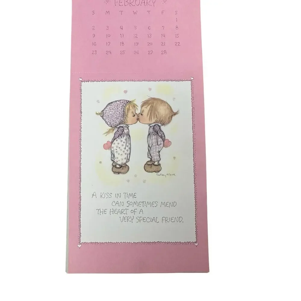 1975 Hallmark Kindred Spirits Postcard Calendar – Vintage 1970s Wall Art